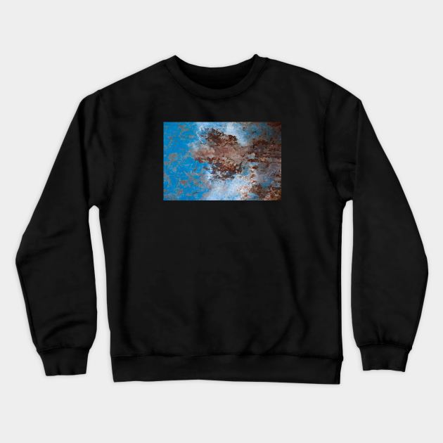 Painted and rusted wall Crewneck Sweatshirt by textural